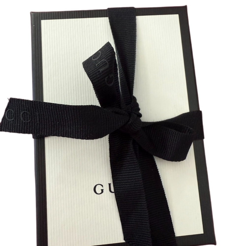 New GUCCI Black Leather Card Holder - Picture 8 of 8
